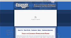 Desktop Screenshot of corporatecampaign.org